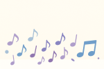 Notes musicales colorées