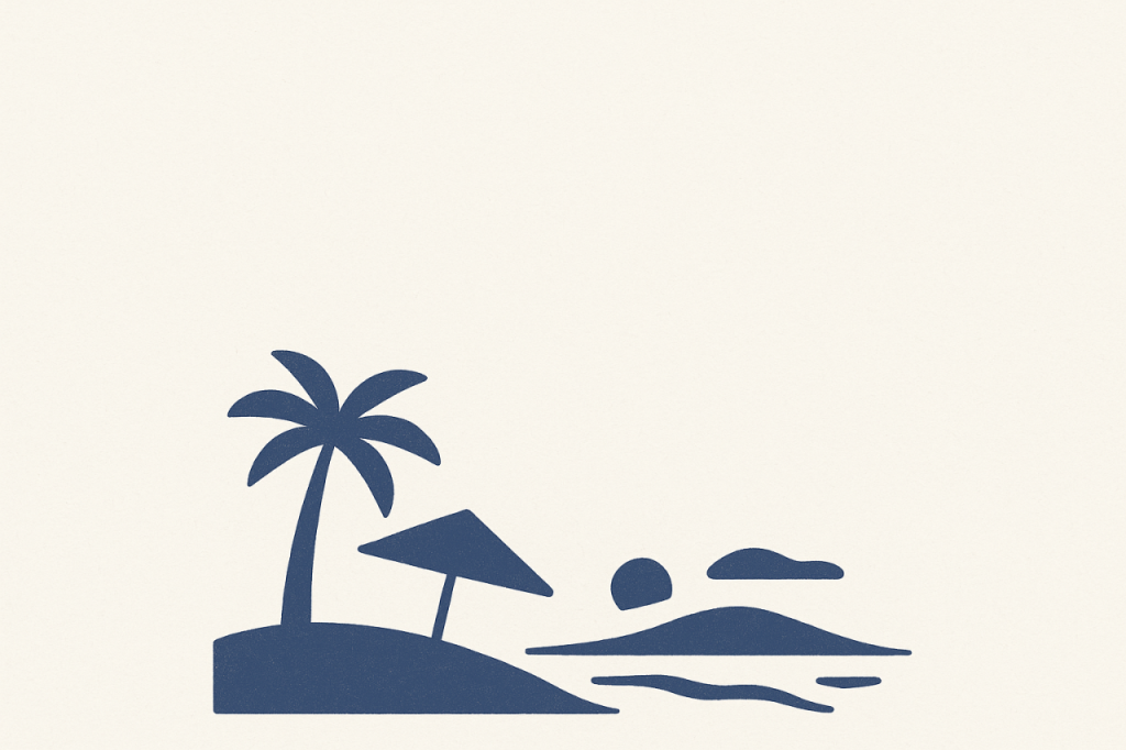 Plage minimaliste