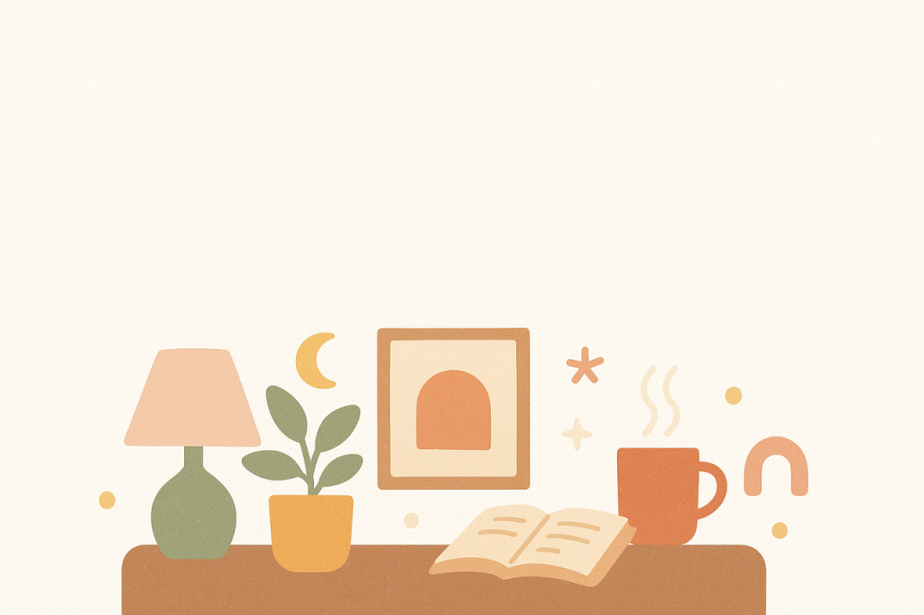 Bureau chaleureux minimaliste