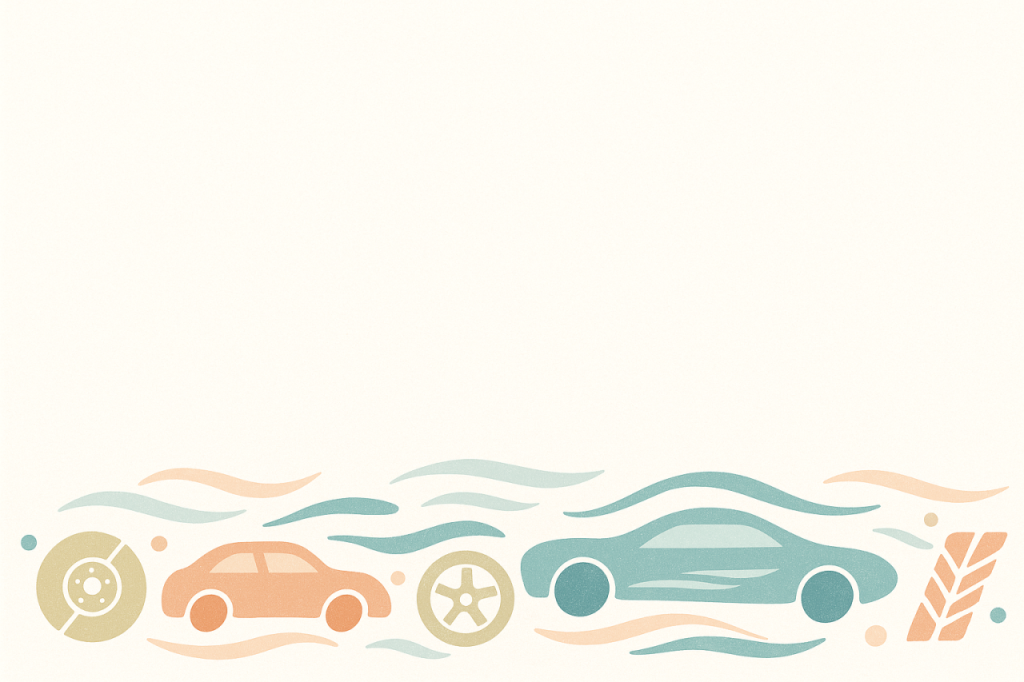Motifs automobiles stylisés