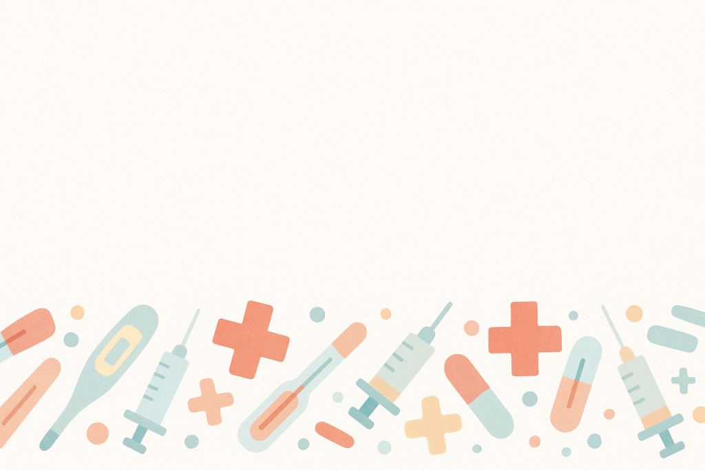 Icônes médicales pastel