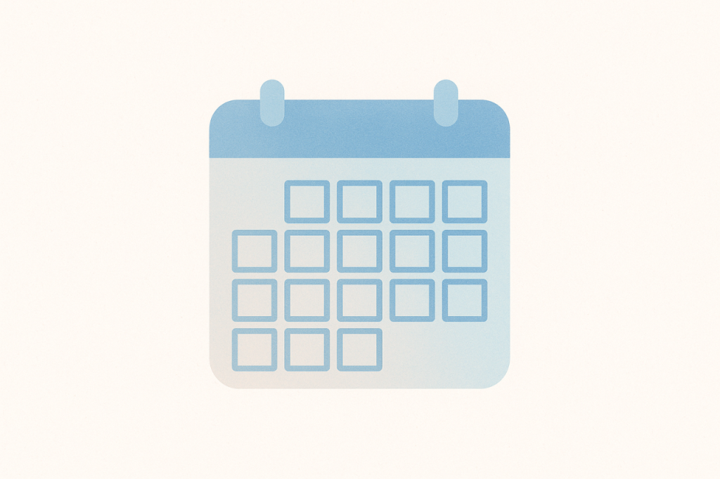 Calendrier et détente