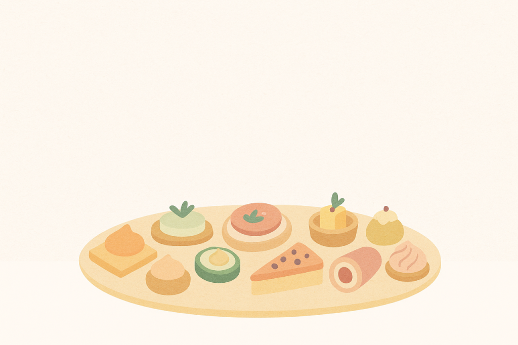 Plateau apéritif illustré