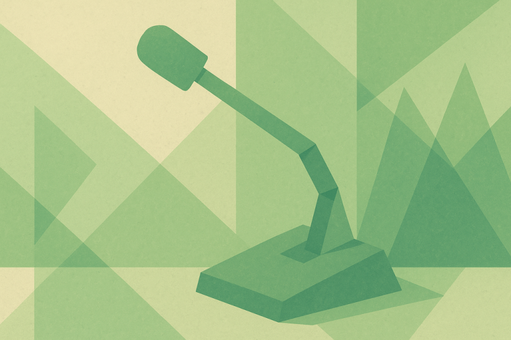Microphone abstrait