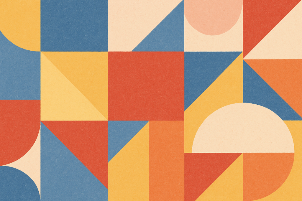 Motifs géométriques colorés