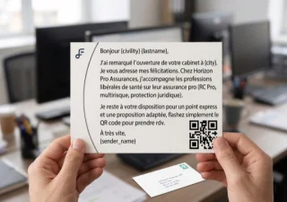 Envoyer des cartes aux entreprises de marchés publics