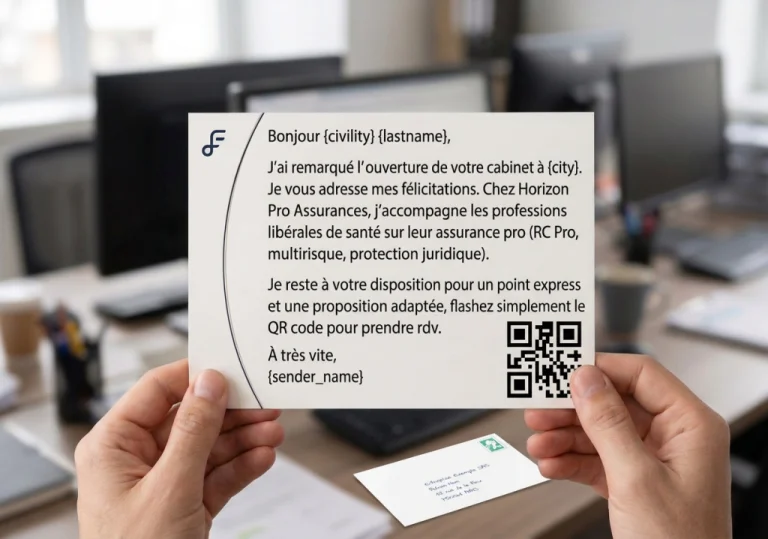 Envoyer des cartes aux entreprises de marchés publics