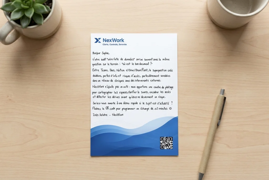 Lettre A4 au rendu manuscrit