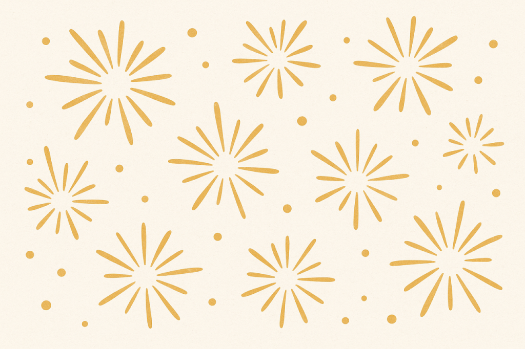 Étoiles dorées festives