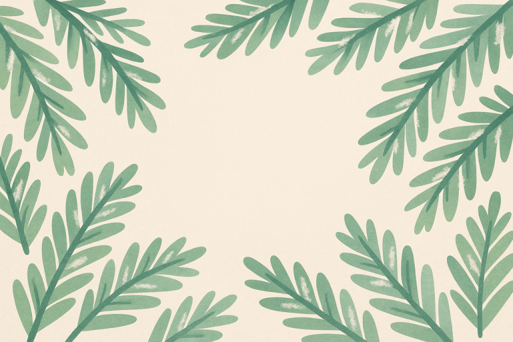Feuillage vert doux