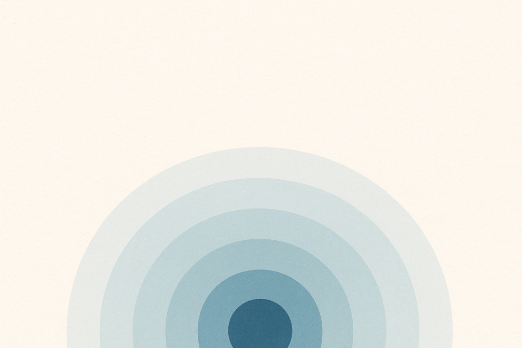 Cercles bleus dégradés