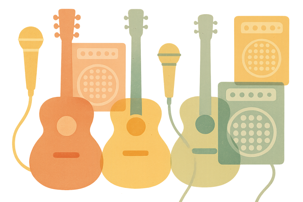 Instruments musicaux abstraits