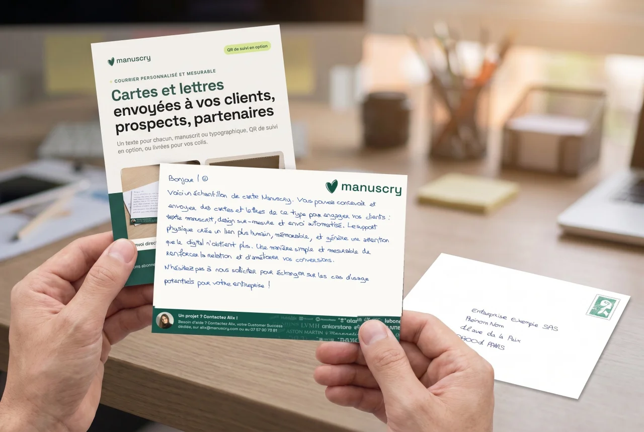 Cartes de vœux d'entreprise 2027 - exemple support