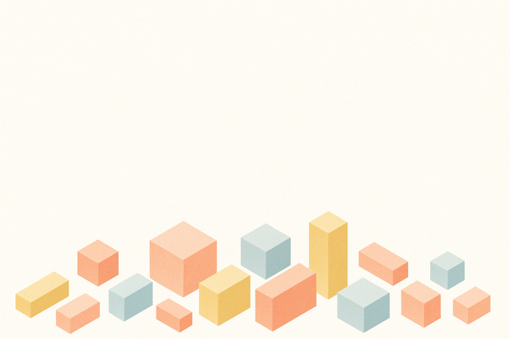 Blocs géométriques pastel