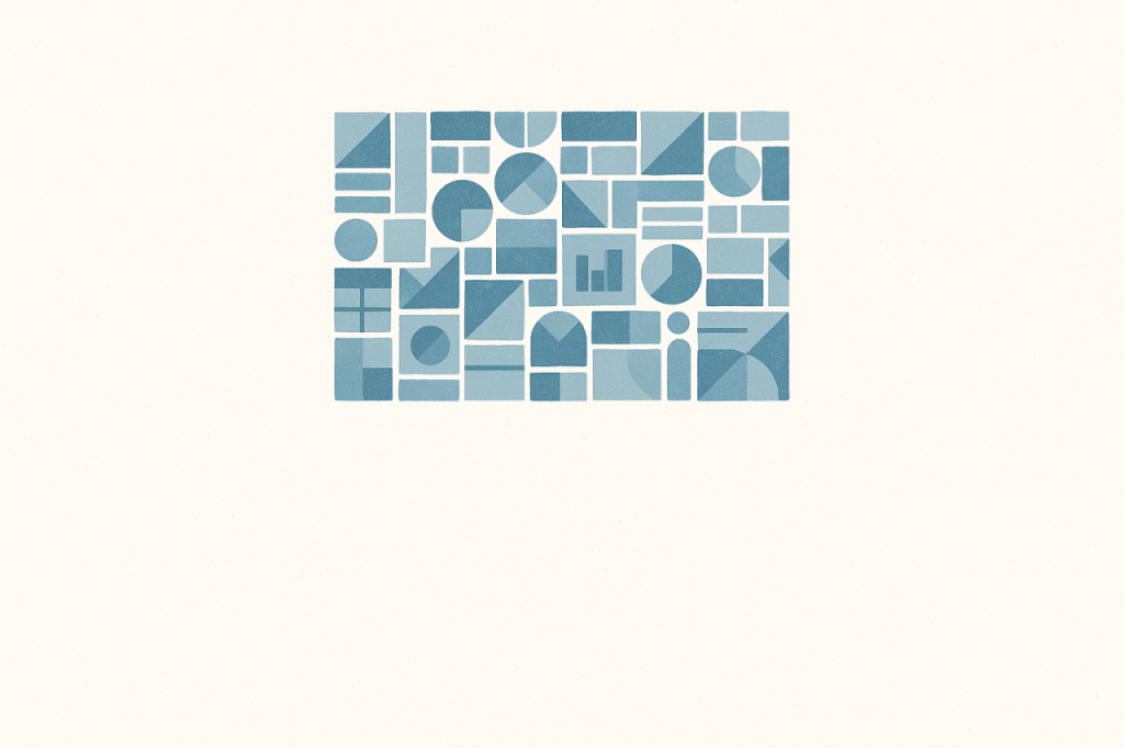 Motifs géométriques bleus