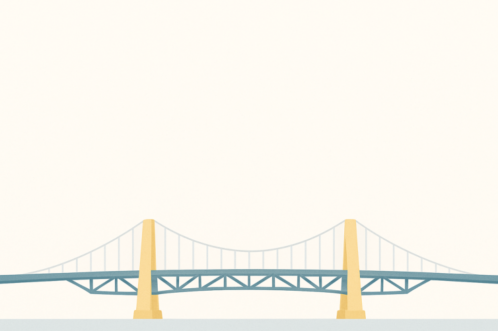 Pont moderne stylisé