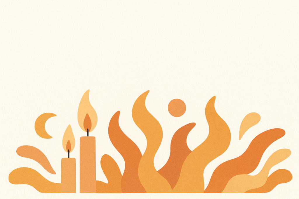Flammes abstraites