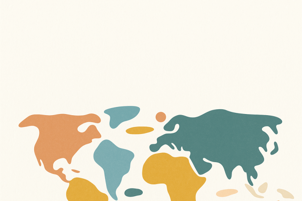 Carte du monde abstraite