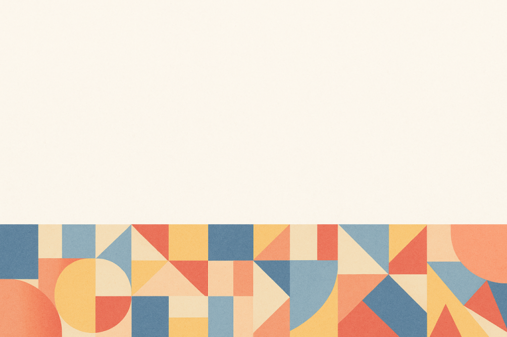 Motifs géométriques colorés