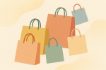 Sacs shopping colorés