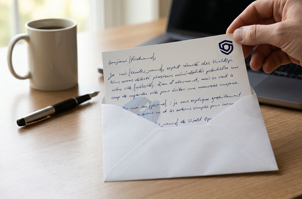 Exemple de courrier Manuscry
