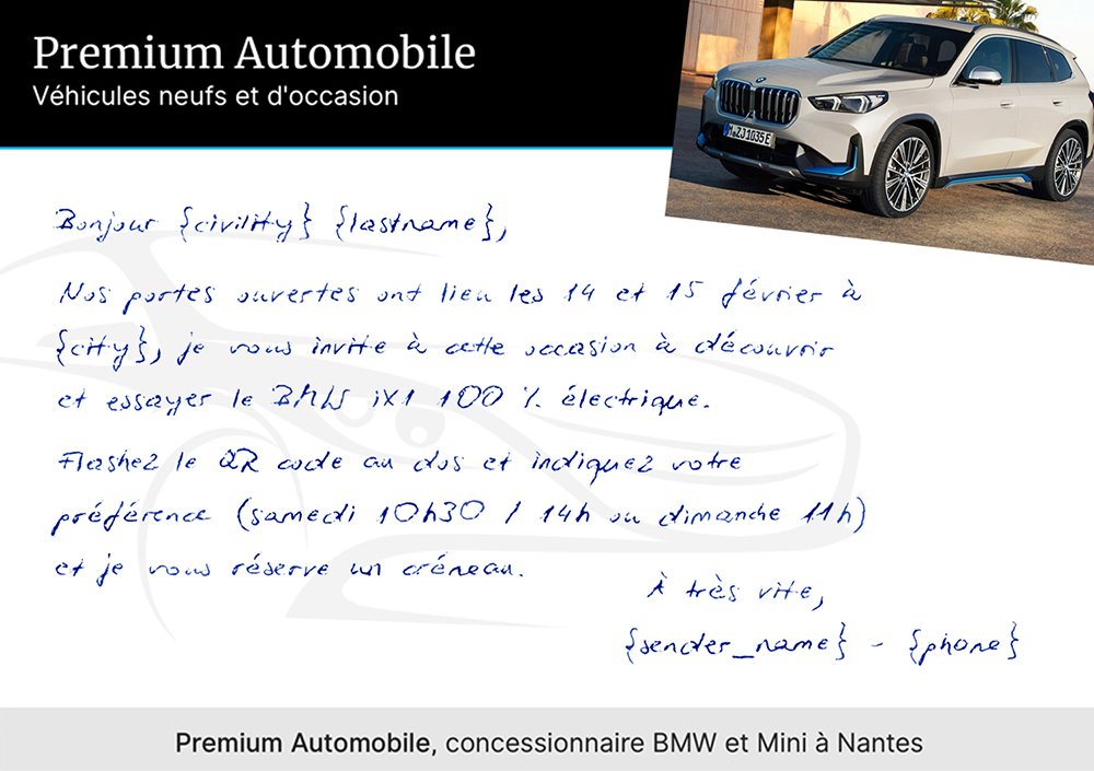 Exemple de courrier Manuscry