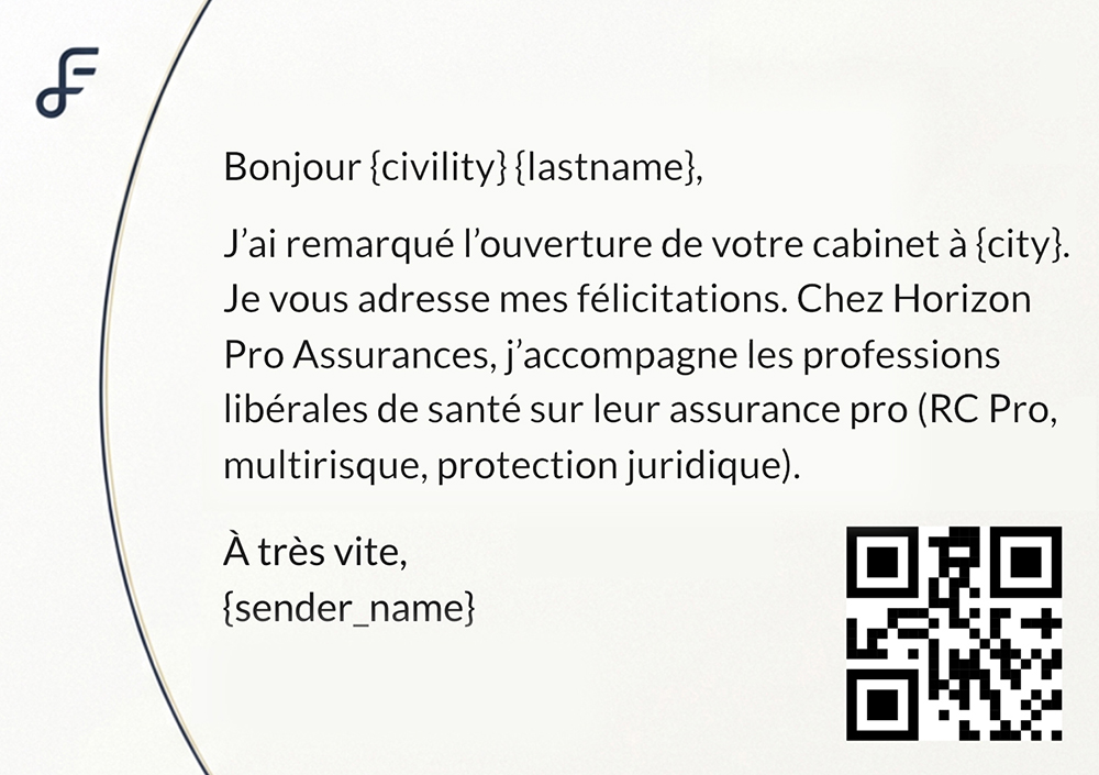 Exemple de courrier Manuscry