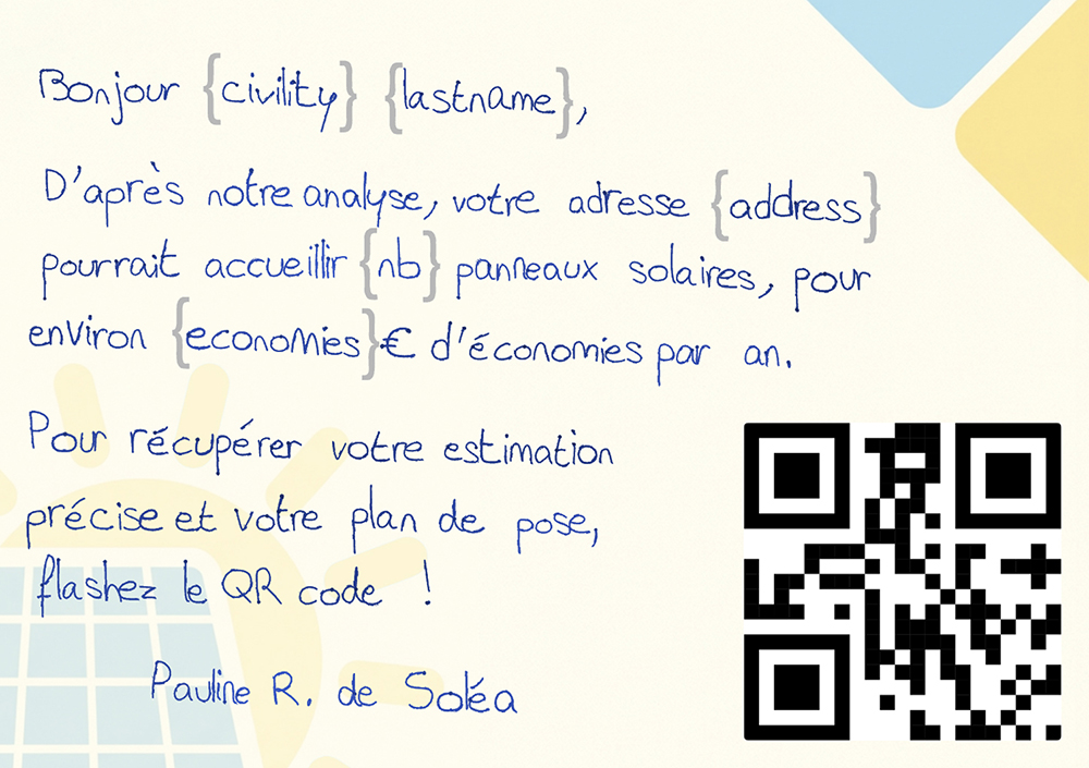 Exemple de courrier Manuscry