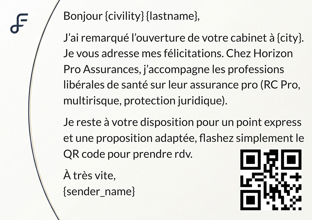 Exemple de courrier Manuscry