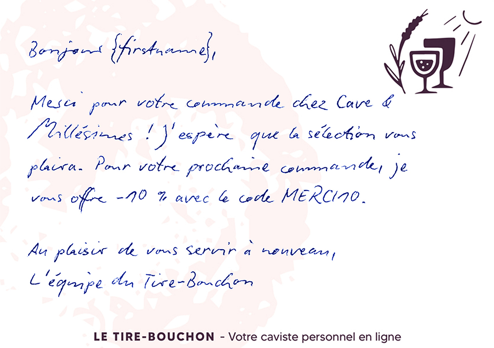 Exemple de courrier Manuscry