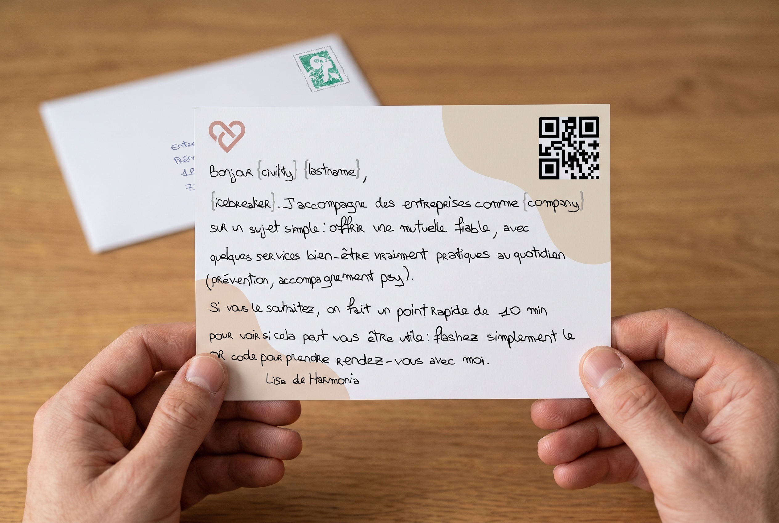 Envoyer une carte quand un contact est ajouté à un groupe configurable, via Folk