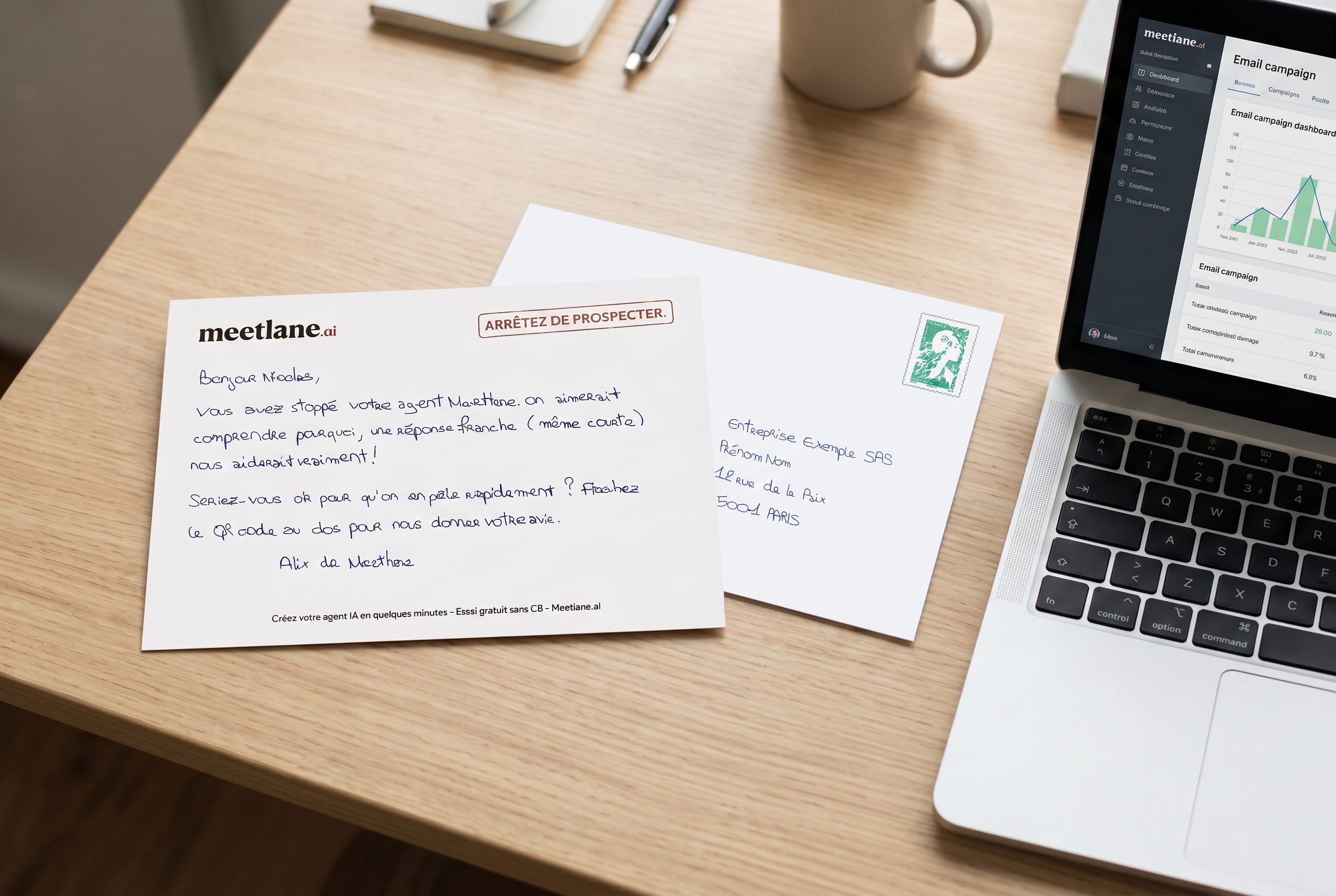 Envoyer une carte quand un lead devient chaud sans prise de rendez-vous après un délai, via lemlist