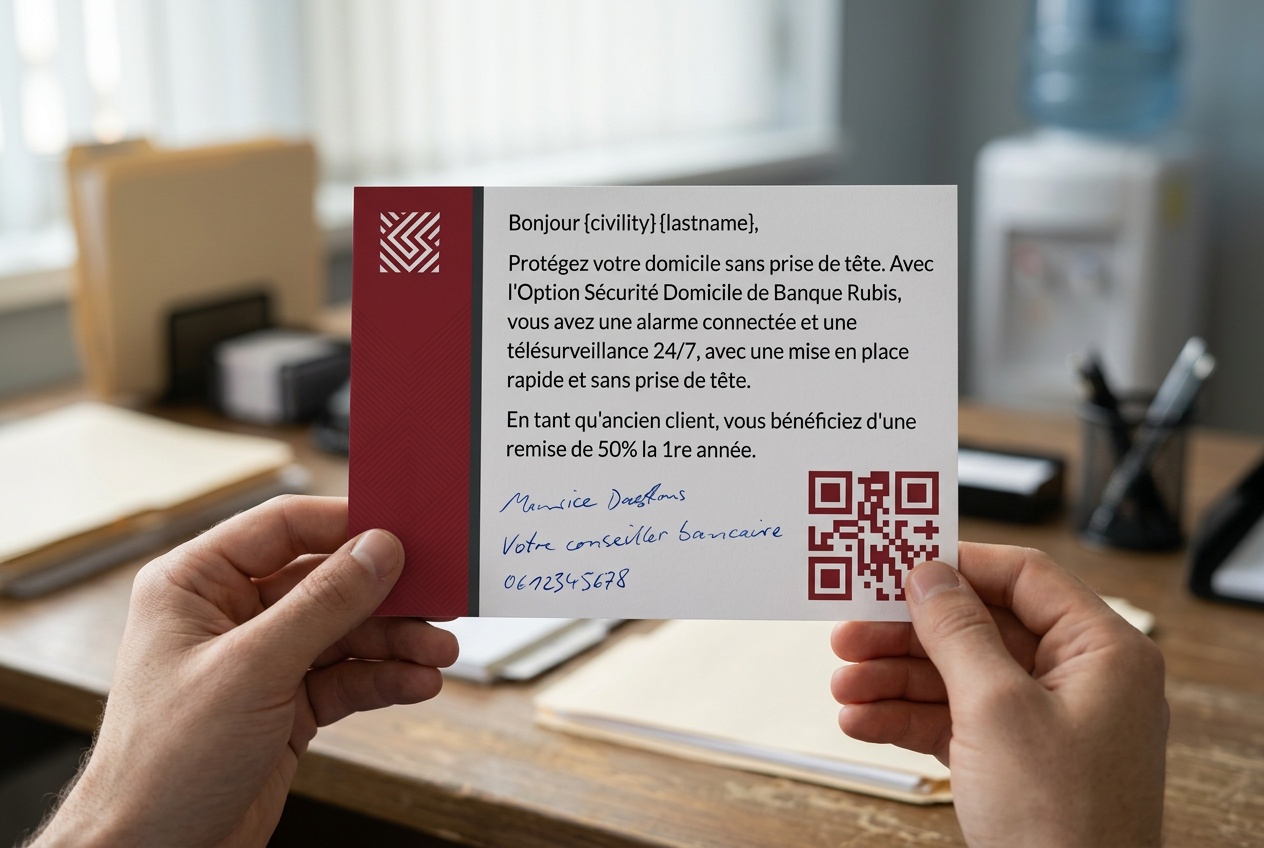Envoyer des cartes aux établissements publics par marché