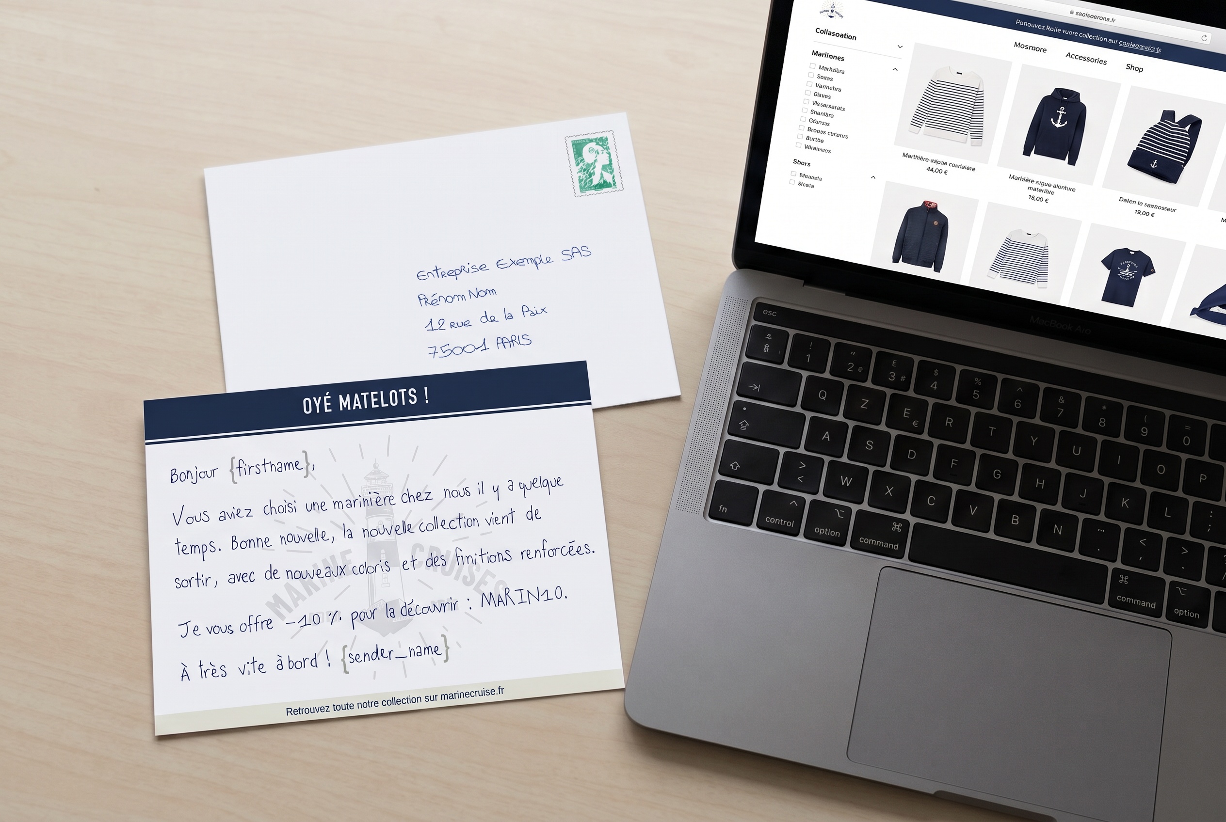 Envoyer une carte cross-sell quand une commande contient un produit, via Shopify