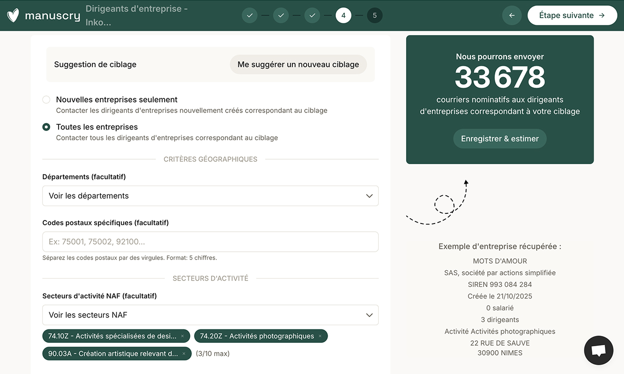 Base de données entreprises