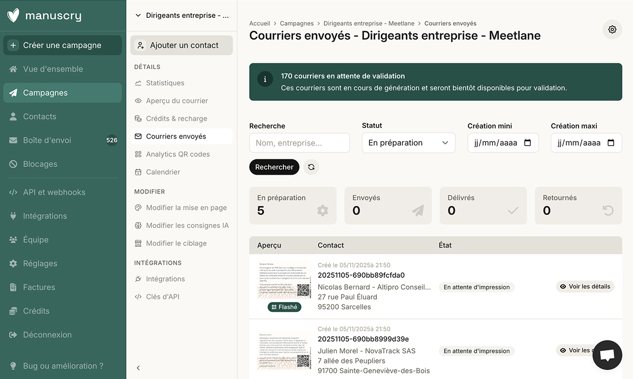 Impact sur dirigeants