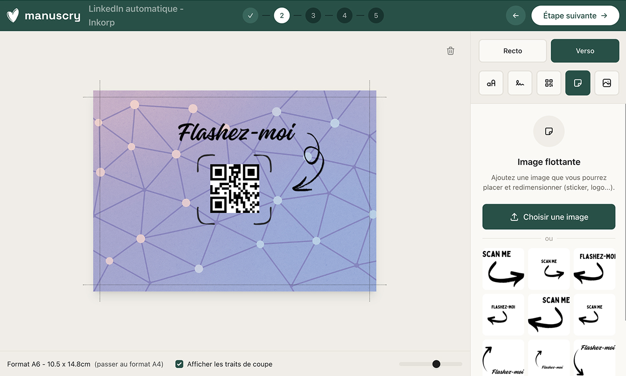 Interface éditeur Manuscry